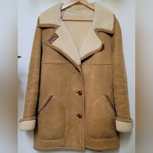 French Creek Vtg Women's Genuine Shearling Sheepskin Coat, Size 10